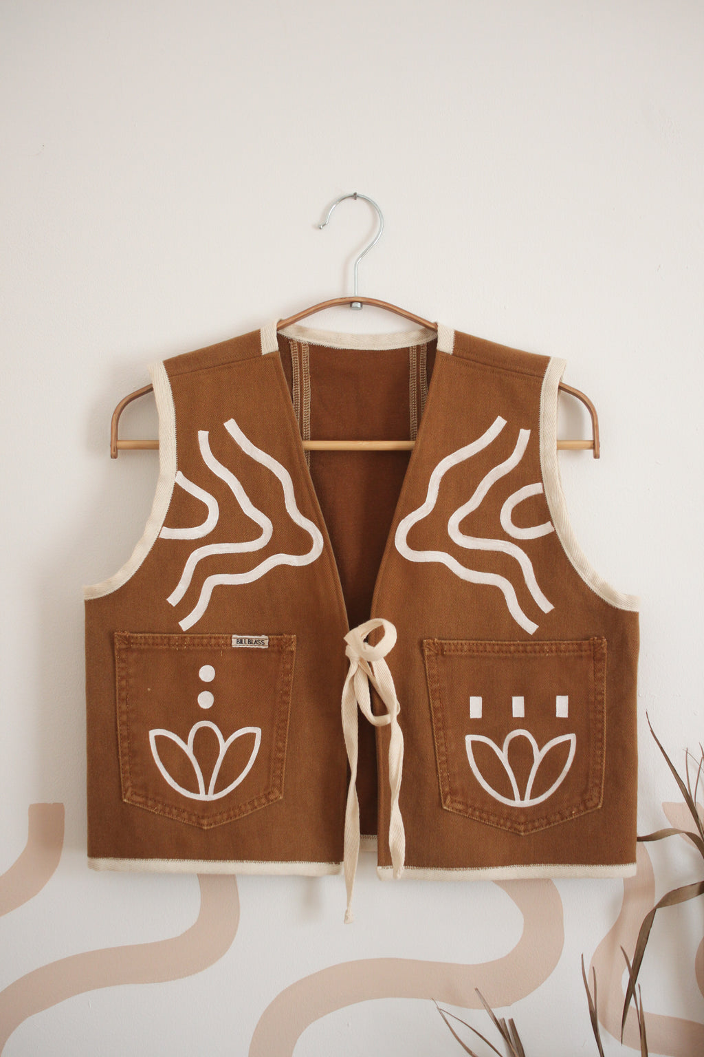 Re- worked denim waistcoat